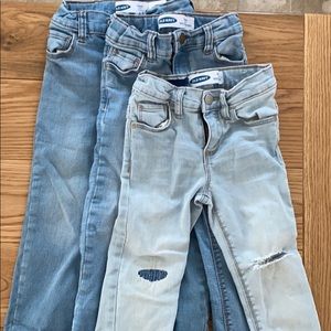 Old navy jeans 3 pairs 4t
